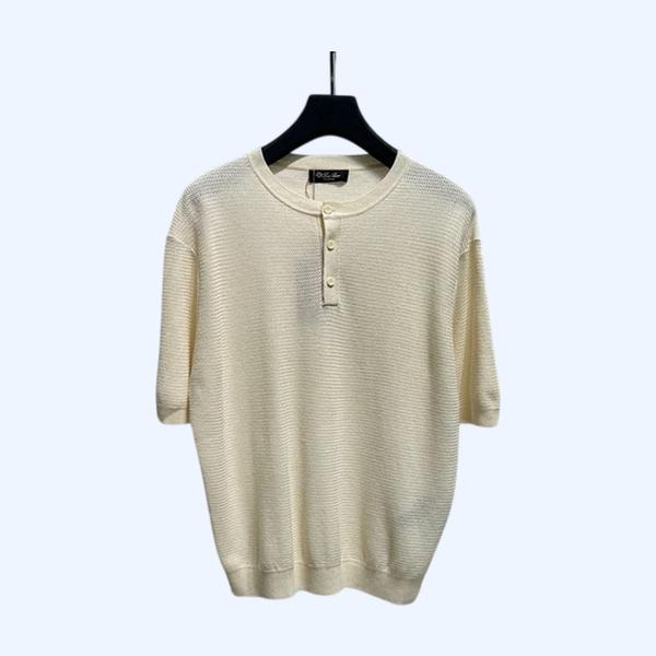 [ Loro Piana ] 로로피아나 라운드 반팔 니트