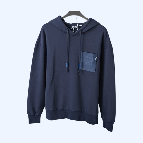[ Loewe ] 로에베 가죽 포켓 후드티