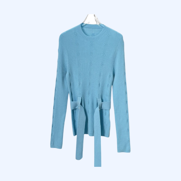 [ 샤넬 ] 25ss 벨트 라운드 니트