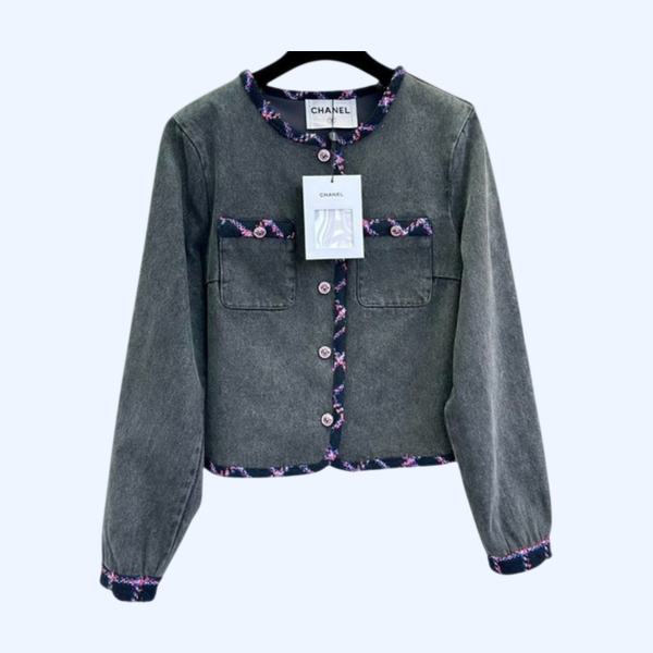 [ 샤넬 ] 25ss 컬러 보카시 데님 자켓