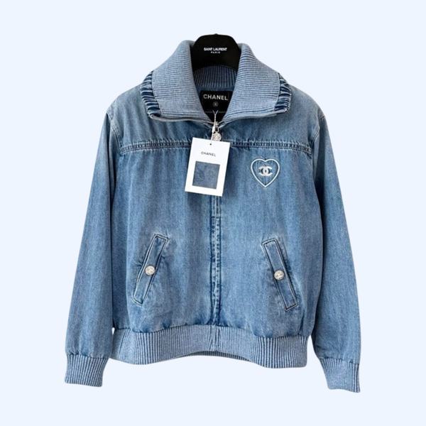 [ Chanel ] 샤넬 카라 데님 자켓