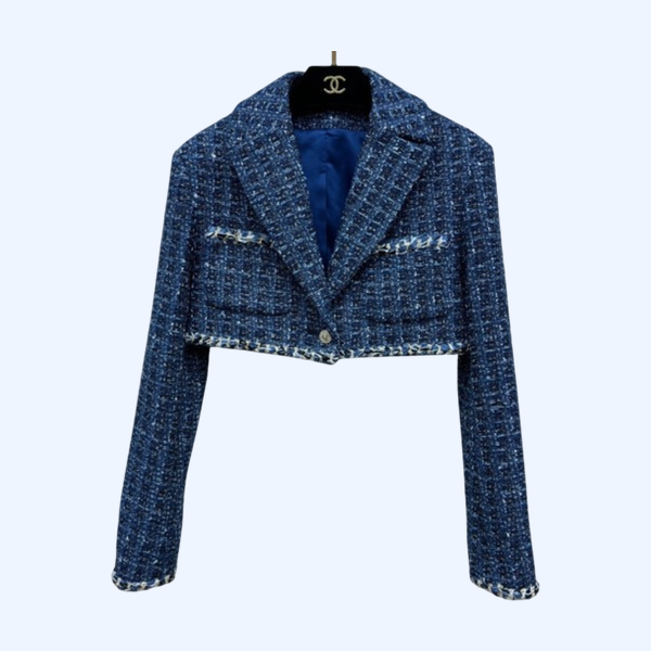 [ Chanel ] 샤넬 카라 크롭 자켓