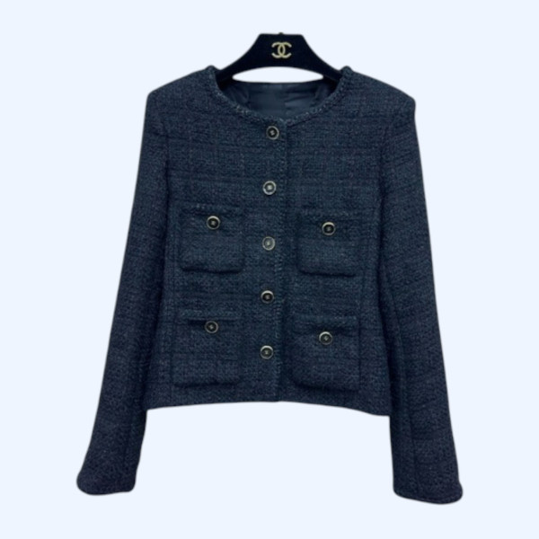 [ Chanel ] 샤넬 포켓 라운드 자켓