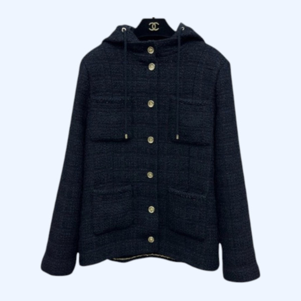 [ Chanel ] 샤넬 후드 코트
