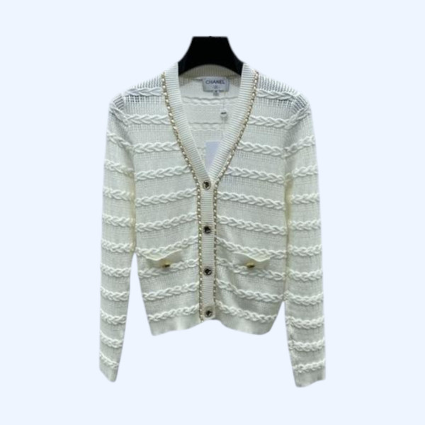 [ Chanel ] 샤넬 CC 체인 니트 가디건