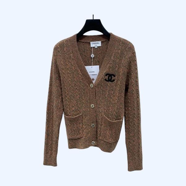 [ Chanel ] 샤넬 CC 꽈배기 니트 가디건
