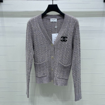 [ Chanel ] 샤넬 CC 꽈배기 니트 가디건