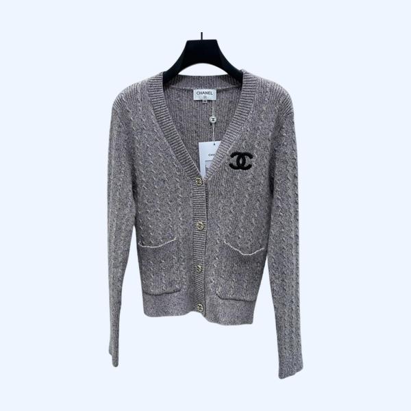 [ Chanel ] 샤넬 CC 꽈배기 니트 가디건