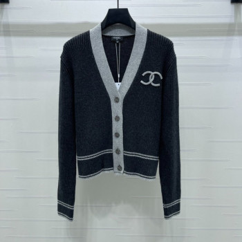 [ Chanel ] 샤넬 CC 골지 니트 가디건