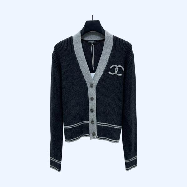[ Chanel ] 샤넬 CC 골지 니트 가디건