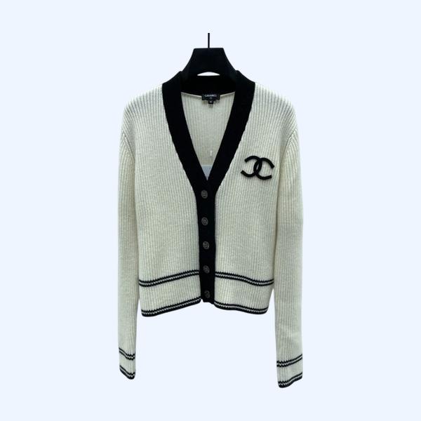 [ Chanel ] 샤넬 CC 골지 니트 가디건