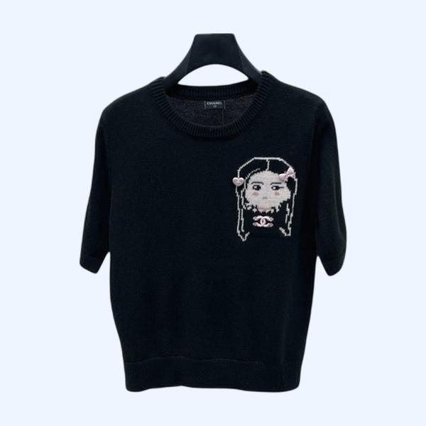 [ Chanel ] 샤넬 울 반팔 니트
