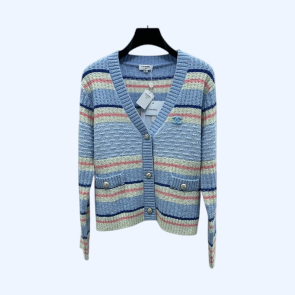 [ Chanel ] 샤넬 스트라이프 니트 가디건