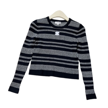 [ Chanel ] 샤넬 CC 스트라이프 니트