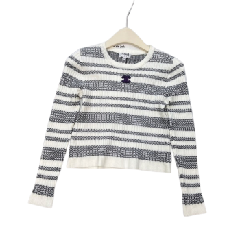 [ Chanel ] 샤넬 CC 스트라이프 니트