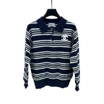 [ Chanel ] 샤넬 스트라이프 카라 니트