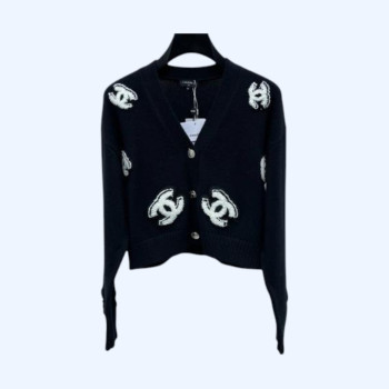 [ Chanel ] 샤넬 CC 패치 니트 가디건