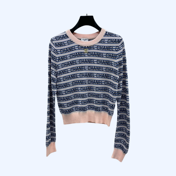 [ Chanel ] 샤넬 레터링 라운드 니트