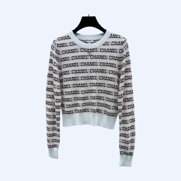 [ Chanel ] 샤넬 레터링 라운드 니트