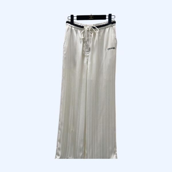 [ Chanel ] 샤넬 스트라이프 밴딩 팬츠