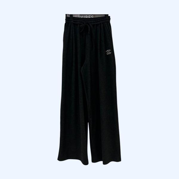 [ Chanel ] 샤넬 와이드 밴딩 팬츠