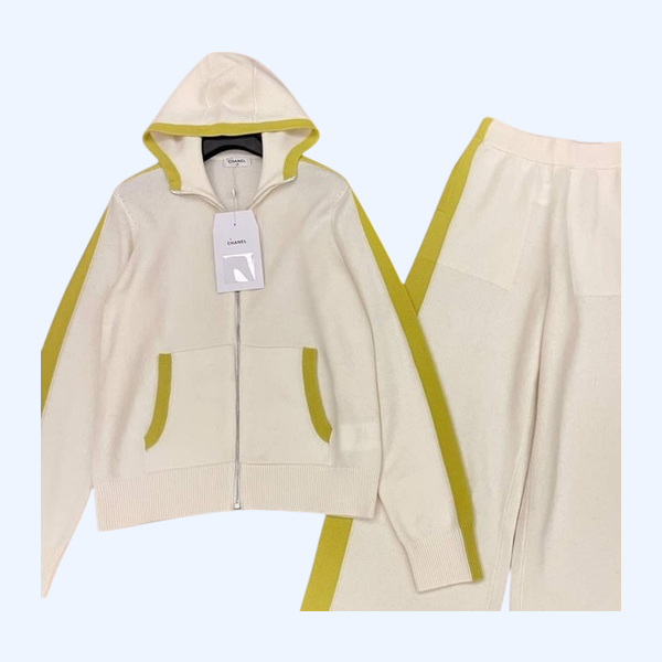 [ 샤넬 ] 25ss 배색니트 세트 집업