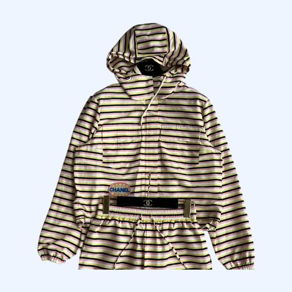 [ 샤넬 ] 25ss 스트라이프 후드 세트