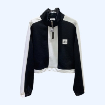 [ 샤넬 ] 하이 넥 반 집업&스커트 set