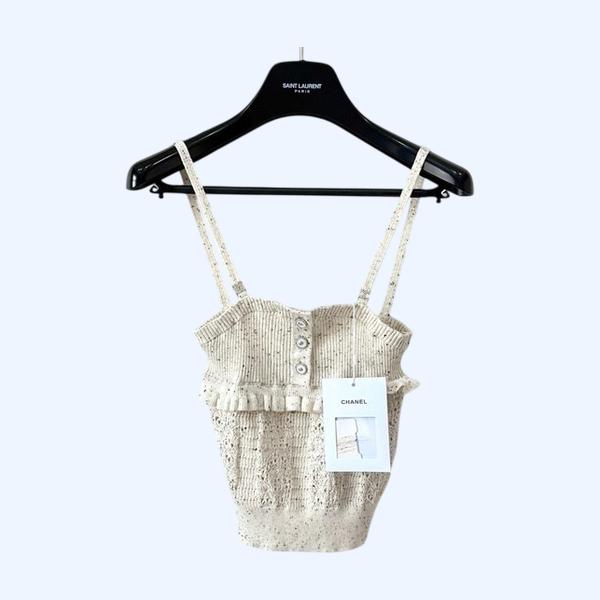 [ Chanel ] 샤넬 펀칭 울 니트 나시