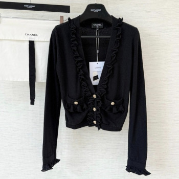[ Chanel ] 샤넬 단추 프릴 가디건