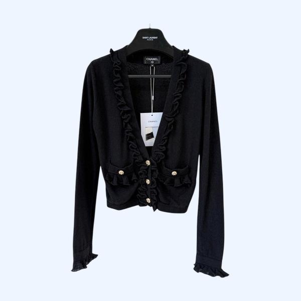 [ Chanel ] 샤넬 단추 프릴 가디건