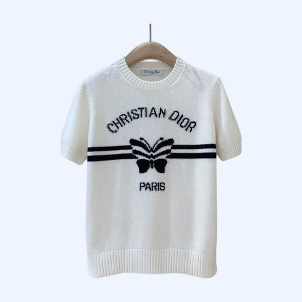 [ Dior ] 디올 라운드 반팔 니트