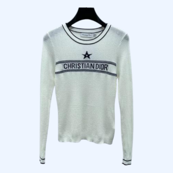 [ Dior ] 디올 라운드 골지 니트