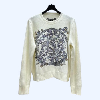 [ Dior ] 디올 자수 라운드 니트