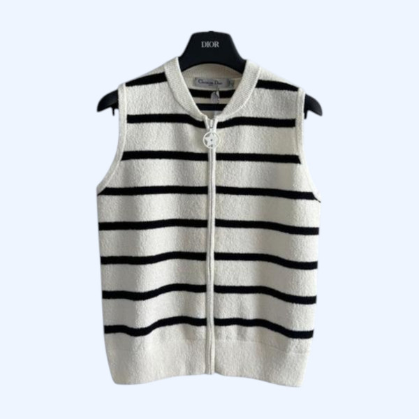 [ Dior ] 디올 스트라이프 집업 베스트