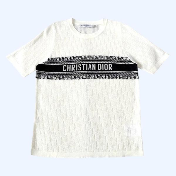 [ Dior ] 디올 라운드 반팔 니트