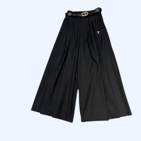 [ Dior ] 디올 하이웨스트 와이드 팬츠