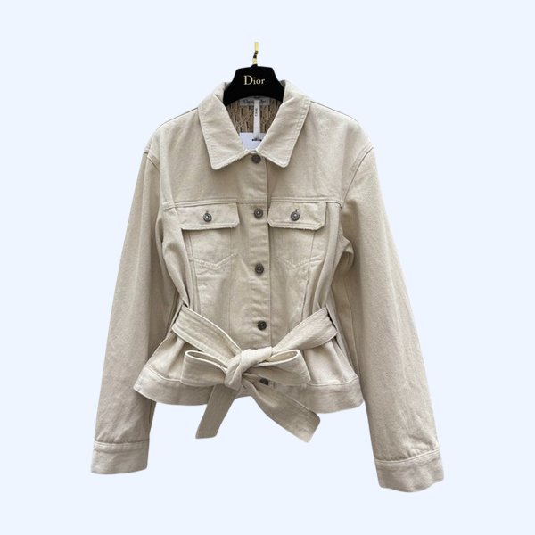 [ Dior ] 디올 데님 카라 벨트 자켓