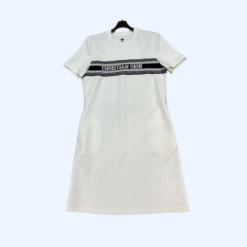 [ Dior ] 디올 라운드 로고 원피스