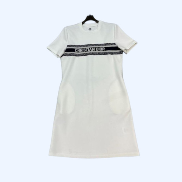 [ Dior ] 디올 라운드 로고 원피스