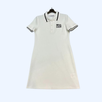 [ Dior ] 디올 카라 자수 원피스