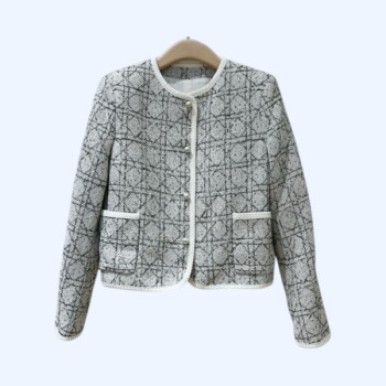 [ Dior ] 디올 체크 라운드 자켓