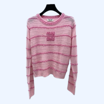 [ Miu Miu ] 미우미우 스트라이프 니트