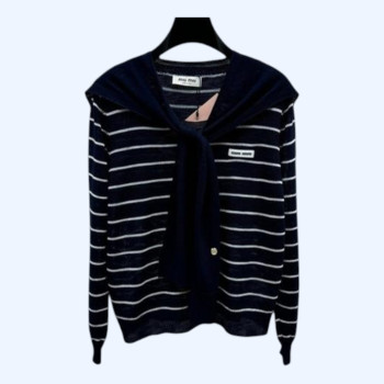 [ Miu Miu ] 미우미우 스트라이프 니트