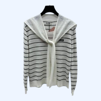 [ Miu Miu ] 미우미우 스트라이프 니트