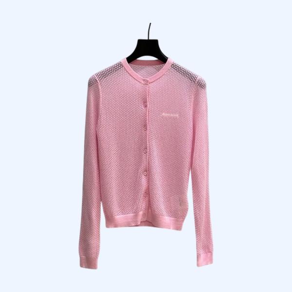 [ Miu Miu ] 미우미우 펀칭 니트 가디건