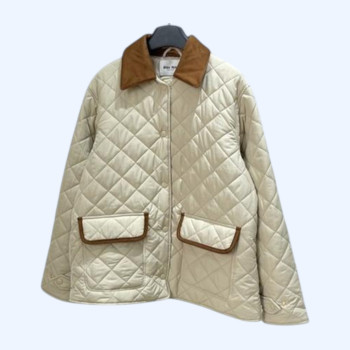 [ Miu Miu ] 미우미우 카라 퀼팅 패딩 자켓