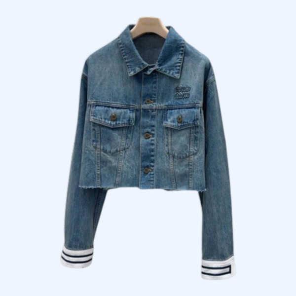[ Miu Miu ] 미우미우 데님 크롭 자켓