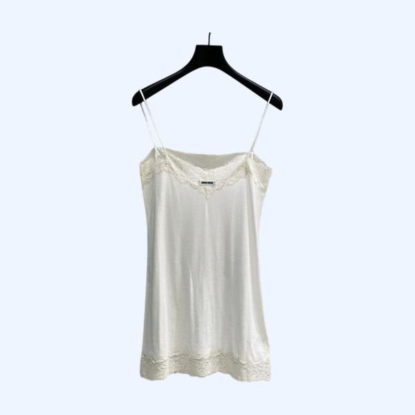 [ Miu Miu ] 미우미우 레이스 나시 원피스