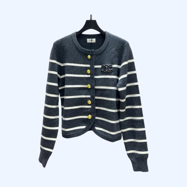 [ Celine ] 셀린느 스트라이프 가디건
